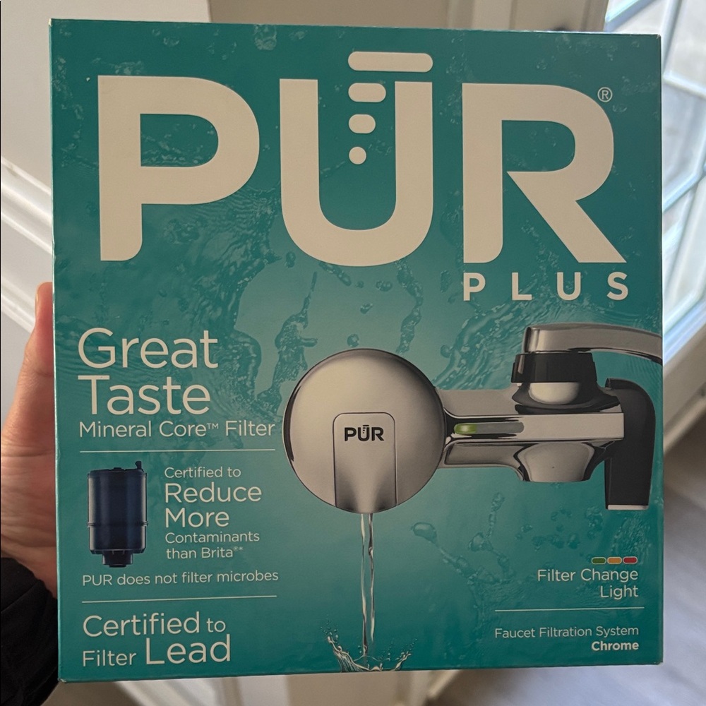 PUR Plus Faucet Filtration System in CHROME